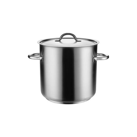 Pujadas TOP LINE STOCKPOT-18/10, W/COVER, 350x350mm/33.6lt   (Each)