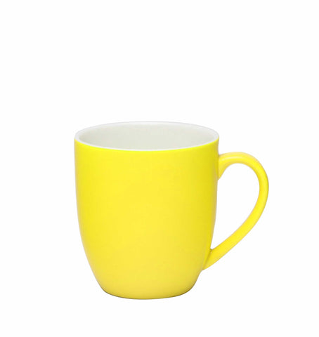 Rockingham ROCKINGHAM-YELLOW/WHITE MUG 380ml NEW BONE X6