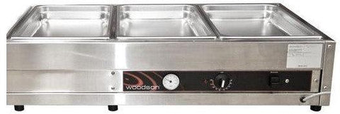 WOODSON BAIN MARIE, LARGE-3 Module No pans