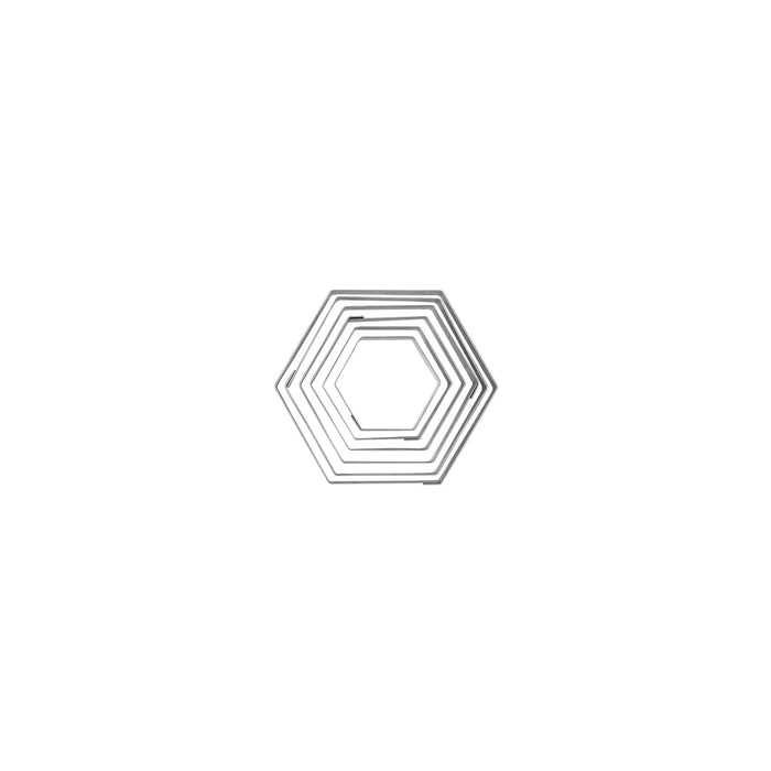 Chef Inox CUTTER SET-HEXAGON 6pc 45-95mm Set