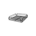 Chef Inox GLASS BASKET-PVC 14x14" 35x35cm BLACK