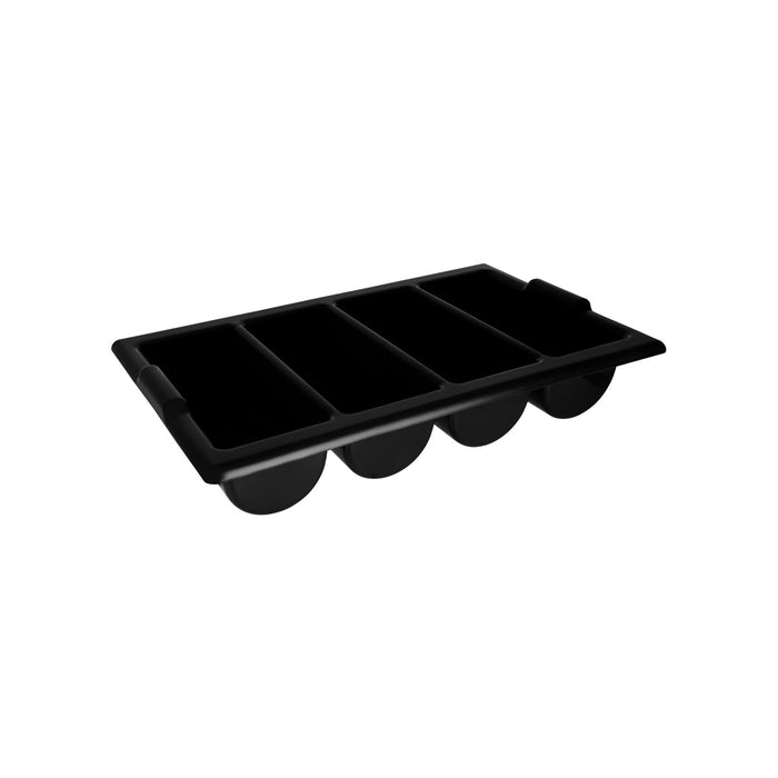 Chef Inox CUTLERY BOX-4-COMP BLACK