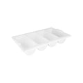 Chef Inox CUTLERY BOX-4-COMP WHITE