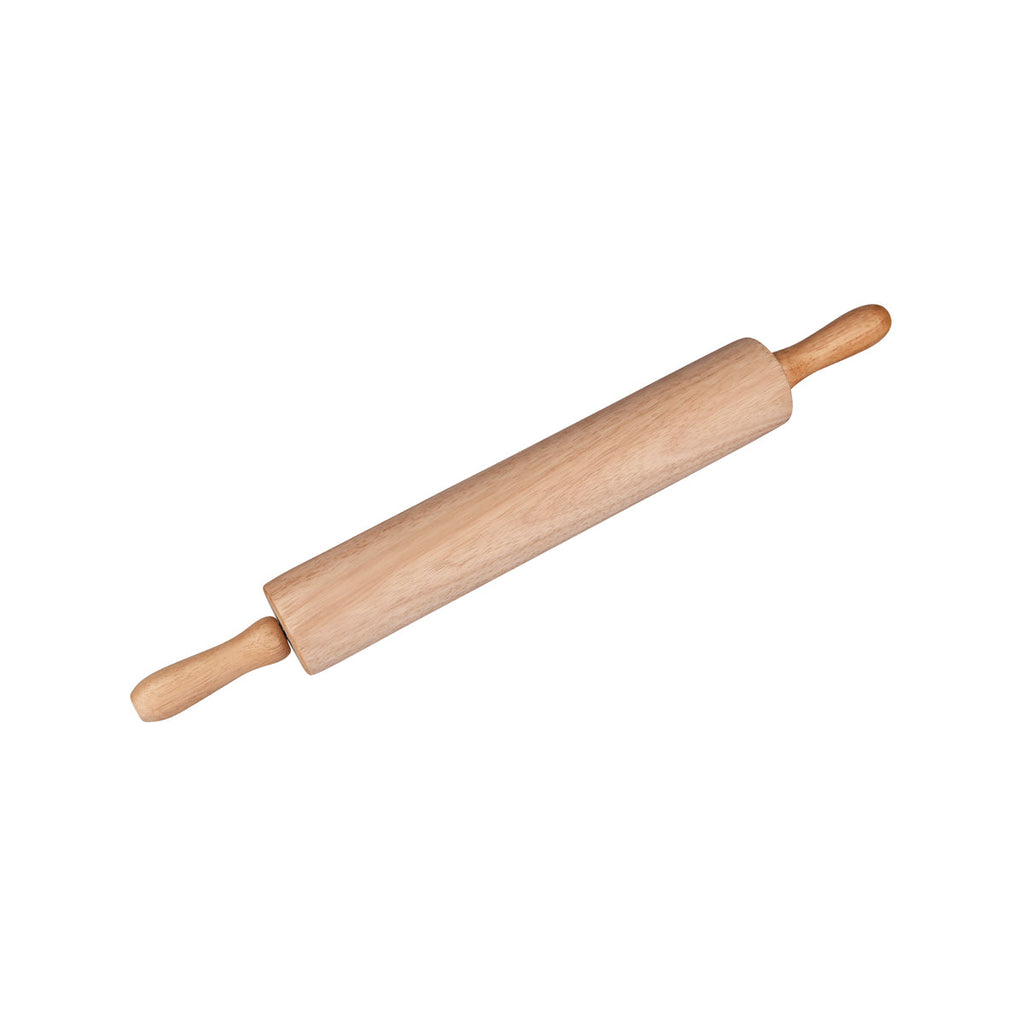 Chef Inox ROLLING PIN-WOOD WITH Stainless Steel BALL BEARINGS 380x70mm