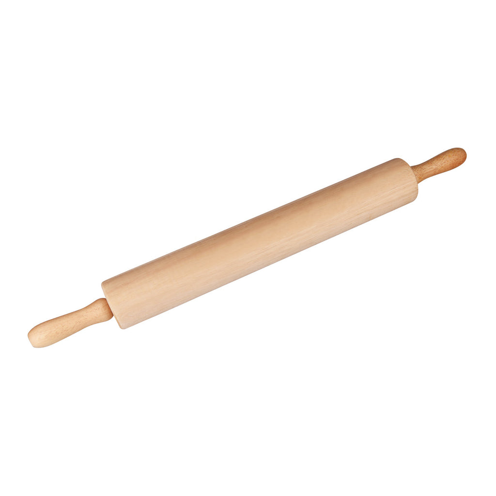 Chef Inox ROLLING PIN-WOOD WITH Stainless Steel BALL BEARINGS 450x70mm