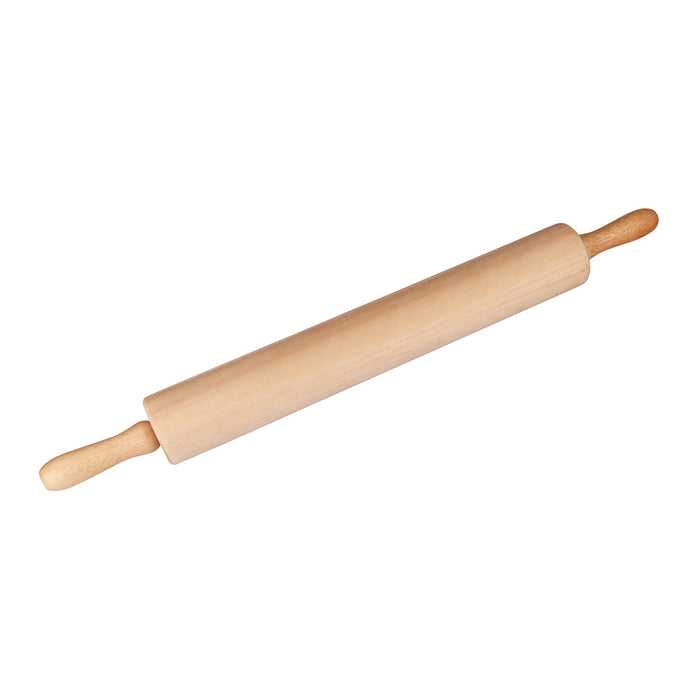 Chef Inox ROLLING PIN-WOOD WITH Stainless Steel BALL BEARINGS 450x70mm