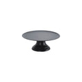 Chef Inox CAKE PLATE w/STAND BLACK POLYCARBONATE 239mm Set