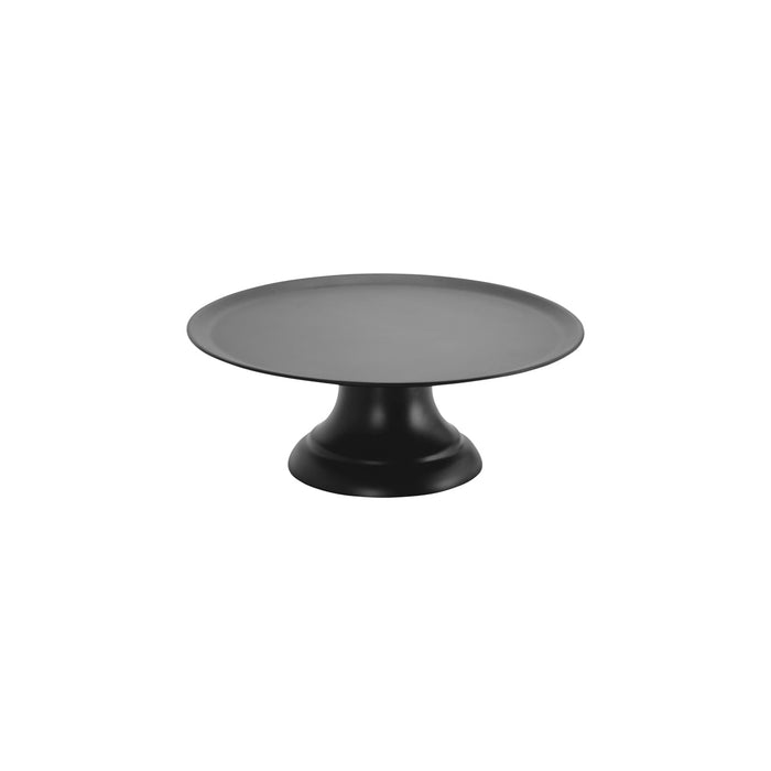 Chef Inox CAKE PLATE w/STAND BLACK POLYCARBONATE 297mm Set
