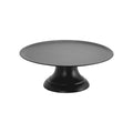 Chef Inox CAKE PLATE w/STAND BLACK POLYCARBONATE 417mm Set