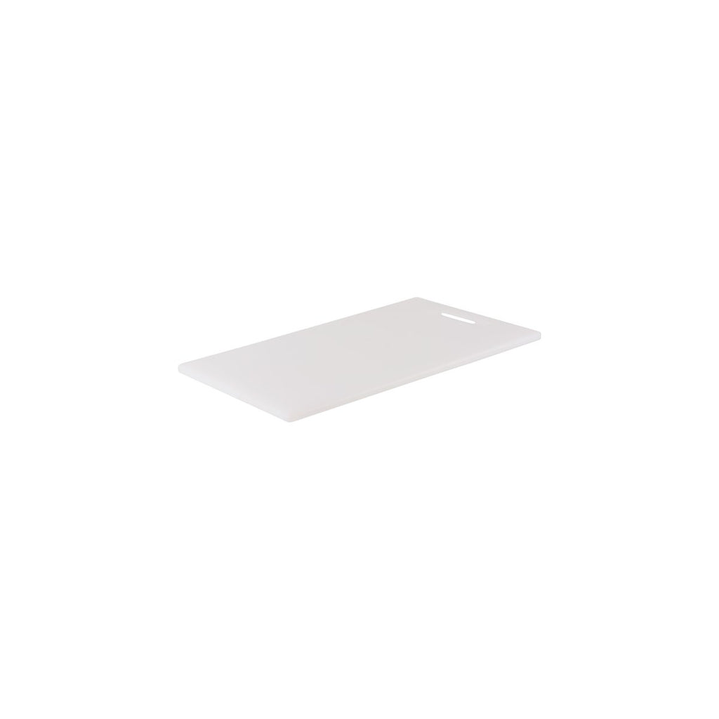 Chef Inox CUTTING BOARD-PP 205x355x12mm WHITE W/HDL