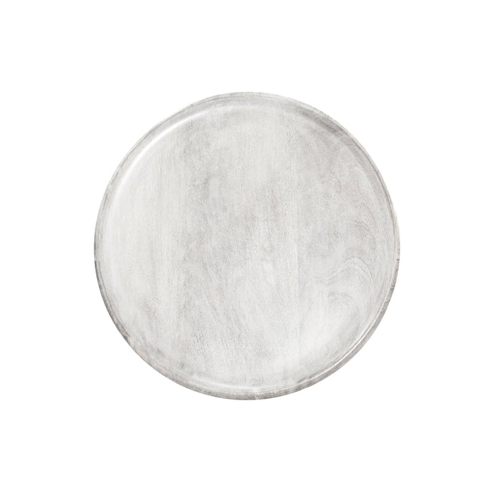 Chef Inox MANGOWOOD SERVING BOARD ROUND 300x15mm WHITE
