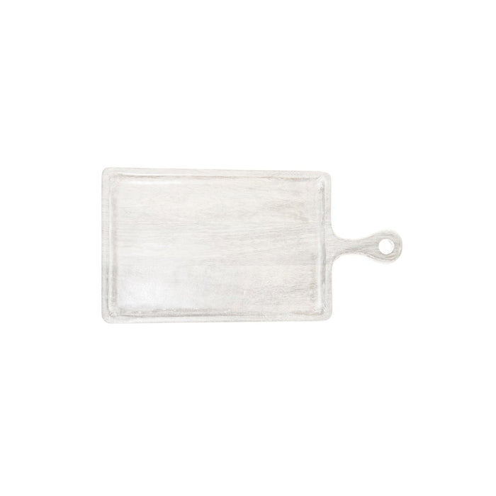 Chef Inox MANGOWOOD SERVING BOARD RECT w/HDL 260x360x180mm WHITE