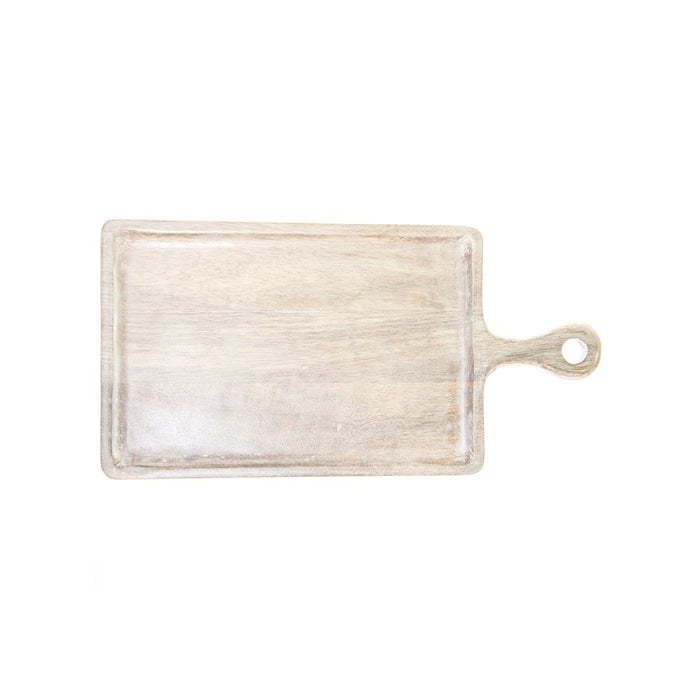 Chef Inox MANGOWOOD SERVING BOARD RECT w/HDL 520x700x440mm WHITE