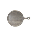 Chef Inox MANGOWOOD SERVING BOARD ROUND w/HDL 250x350x15mm GREY