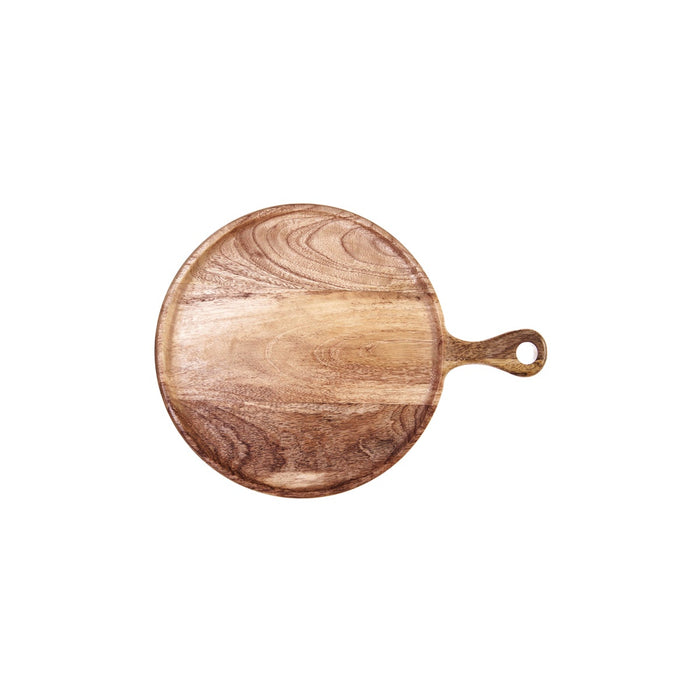 Chef Inox MANGOWOOD SERVING BOARD ROUND w/HDL 250x350x15mmNATURAL