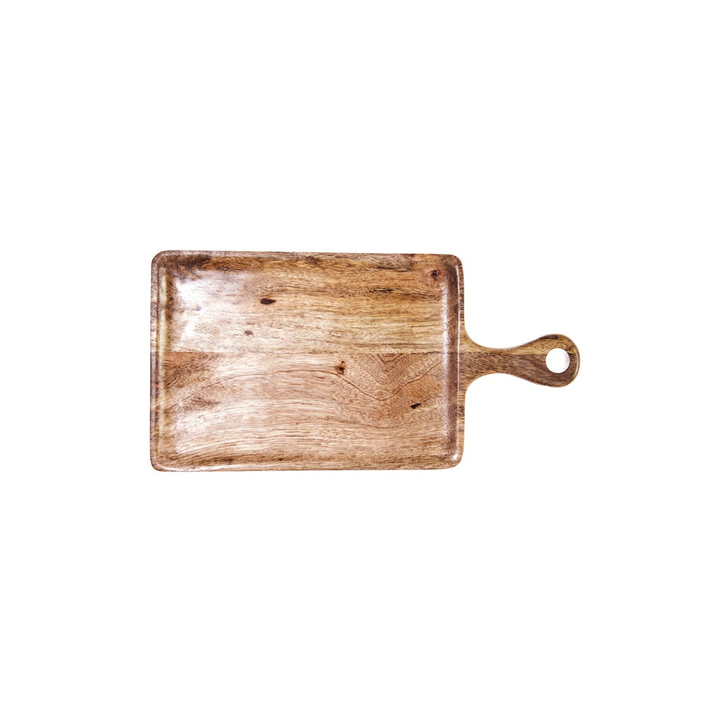 Chef Inox MANGOWOOD SERVING BOARD RECT w/HDL 260x360x180mmNATURAL
