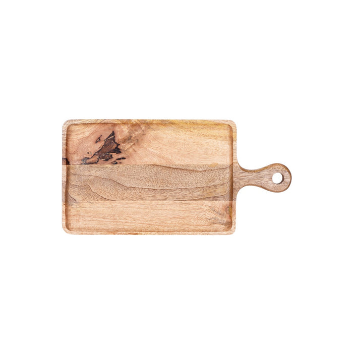 Chef Inox MANGOWOOD SERVING BOARD RECT w/HDL 300x400x200mmNATURAL