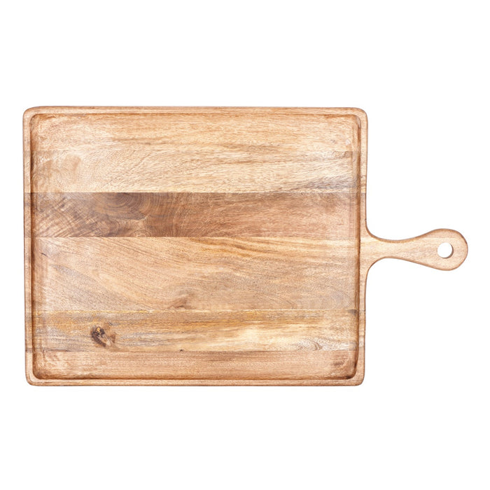 Chef Inox MANGOWOOD SERVING BOARD RECT w/HDL 520x700x440mmNATURAL