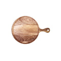 Chef Inox MANGOWOOD SERVING BOARD ROUND w/HDL 570x780mm NATURAL