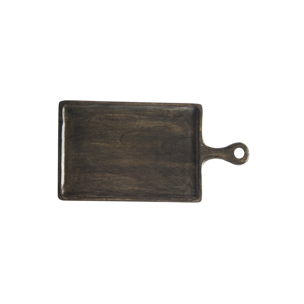 Chef Inox MANGOWOOD SERVING BOARD RECT w/HDL 260x360x180mm DARK