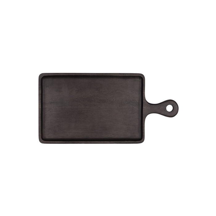 Chef Inox MANGOWOOD SERVING BOARD RECT w/HDL 300x400x200mm DARK