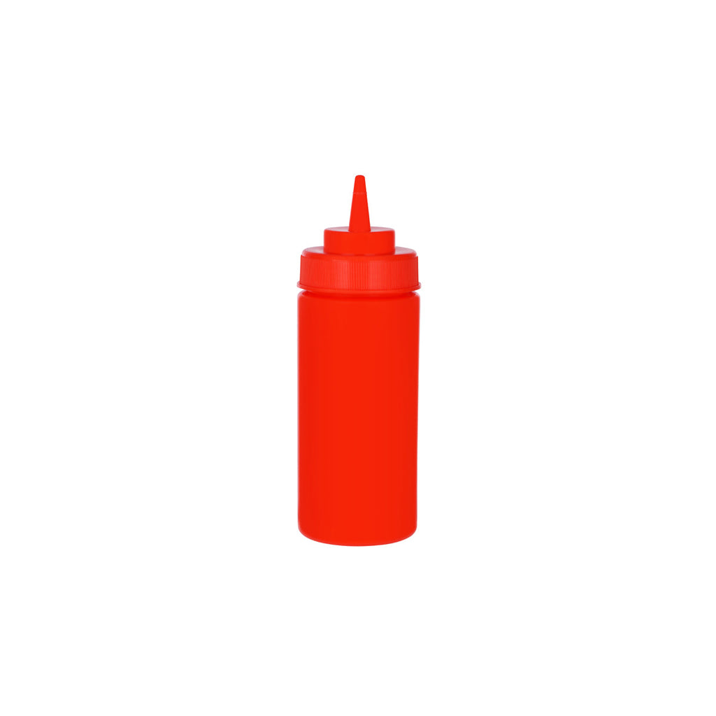 Chef Inox SQUEEZE BOTTLE -WIDE MOUTH 480ml/16oz RED