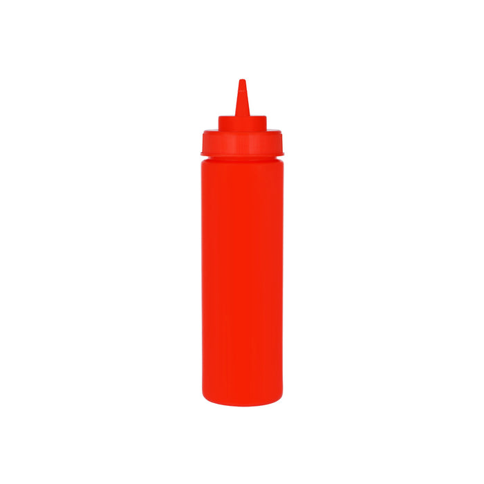 Chef Inox SQUEEZE BOTTLE -WIDE MOUTH 720ml/24oz RED