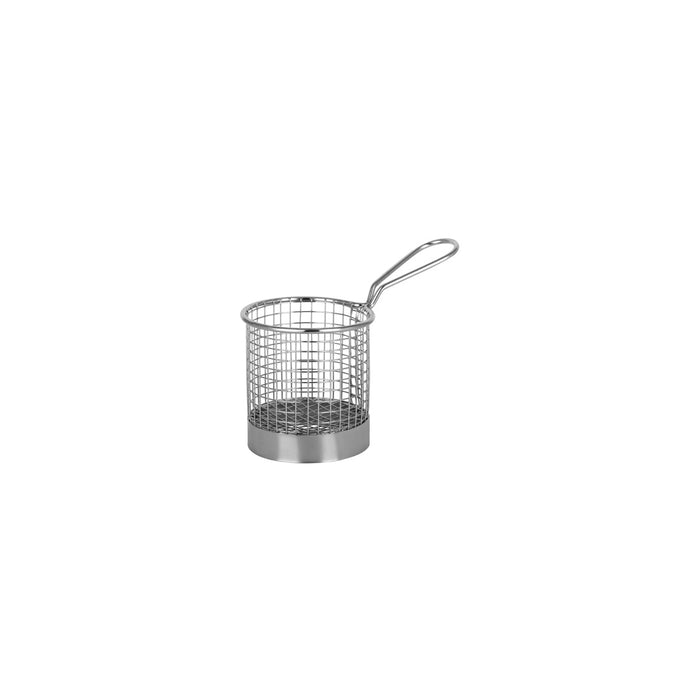 Chef Inox SERVING BASKET ROUND WIRE w/HDL 95x90mm