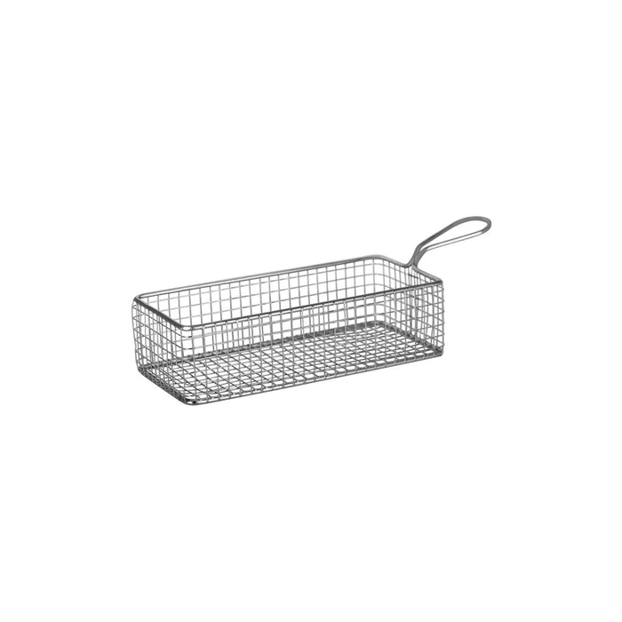 Chef Inox SERVING BASKET RECTANGULAR WIRE HDL 220x100x60mm