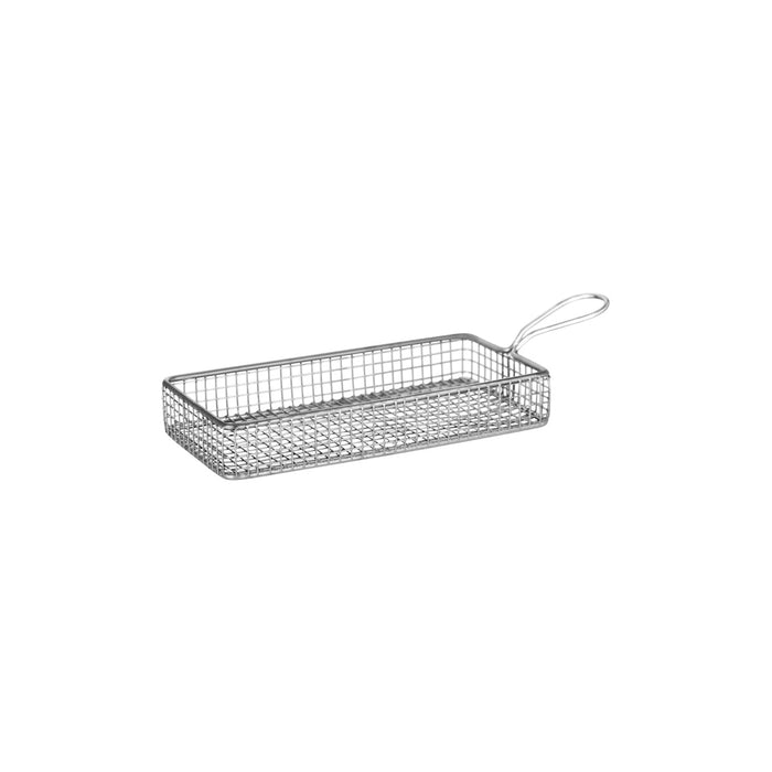 Chef Inox SERVING BASKET RECTANGULAR WIRE HDL 220x100x35m