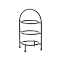 Chef Inox ROUND DISPLAY STAND 3-TIER BLK ,155dia,185w,350hmm