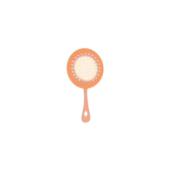 Chef Inox ICE SCOOP/ROUND JULEP W/COPPER PLATED PERFORATED
