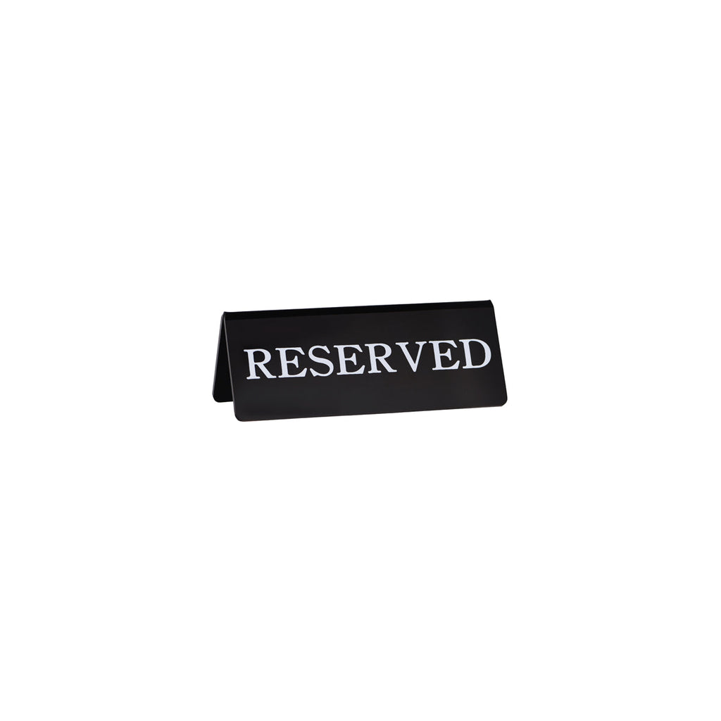 Chef Inox SIGN: "RESERVE" DOUBLE-SIDE BLACK