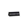 Chef Inox SIGN: "RESERVE" DOUBLE-SIDE BLACK