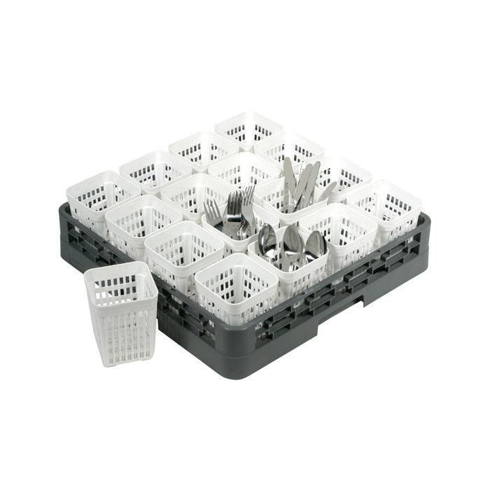 Unica UNICA WASHRACK-FLATWARE HOLDER WHITE 108x108x138 (RCH)