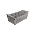 Unica UNICA FLATWARE BASKET-GREY 8 COMPS