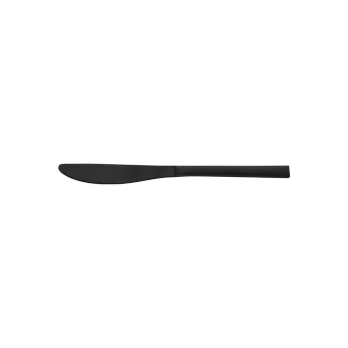 Fortessa  AREZZO DESSERT KNIFE-SOLID HANDLE MATT BLACK  (Doz)