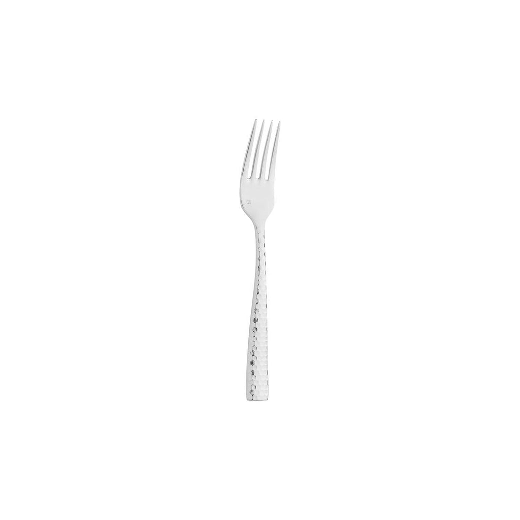 Fortessa  LUCCA FACETED DESSERT FORK-18/10 MIRROR FINISH (Doz)