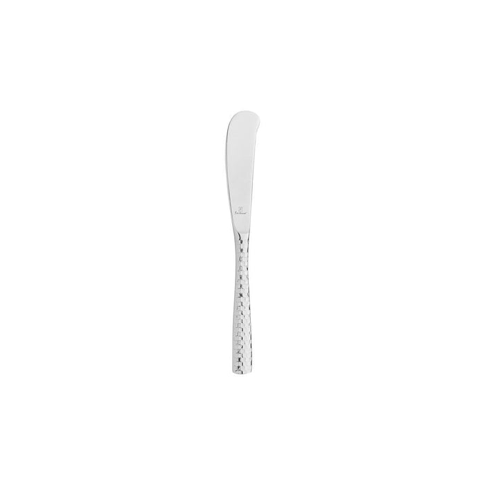 Fortessa  LUCCA FACETED BUTTER KNIFE-SOLID HANDLE MIRROR FINISH (Doz)