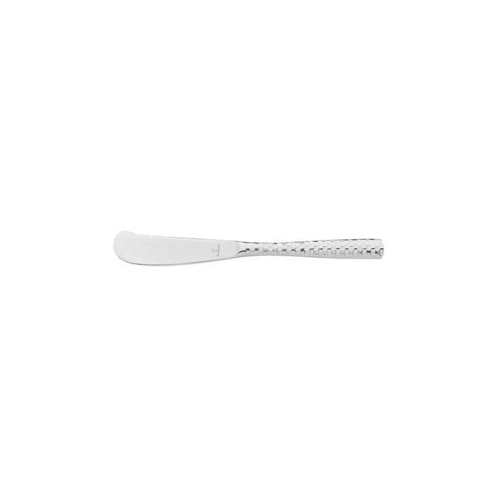 Fortessa  LUCCA FACETED BUTTER KNIFE-SOLID HANDLE MIRROR FINISH (Doz)