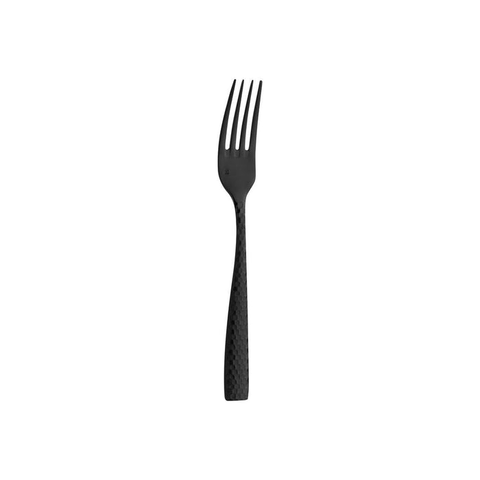 Fortessa  LUCCA FACETED TABLE FORK-18/10 MATT BLACK  (Doz)