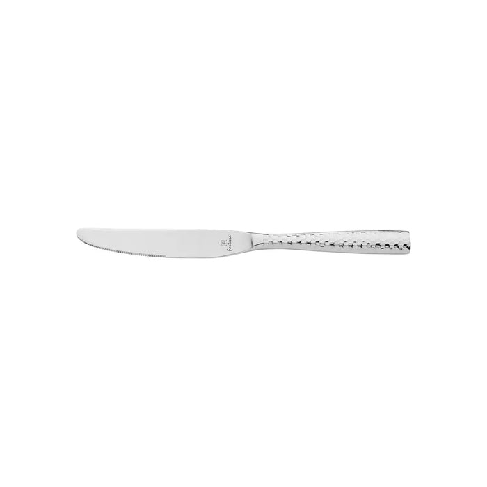 Fortessa  LUCCA FACETED DESSERT KNIFE-SOLID HANDLE MIRROR FINISH (Doz)
