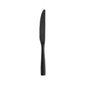 Fortessa  LUCCA FACETED TABLE KNIFE-SOLID HANDLE MATT BLACK  (Doz)