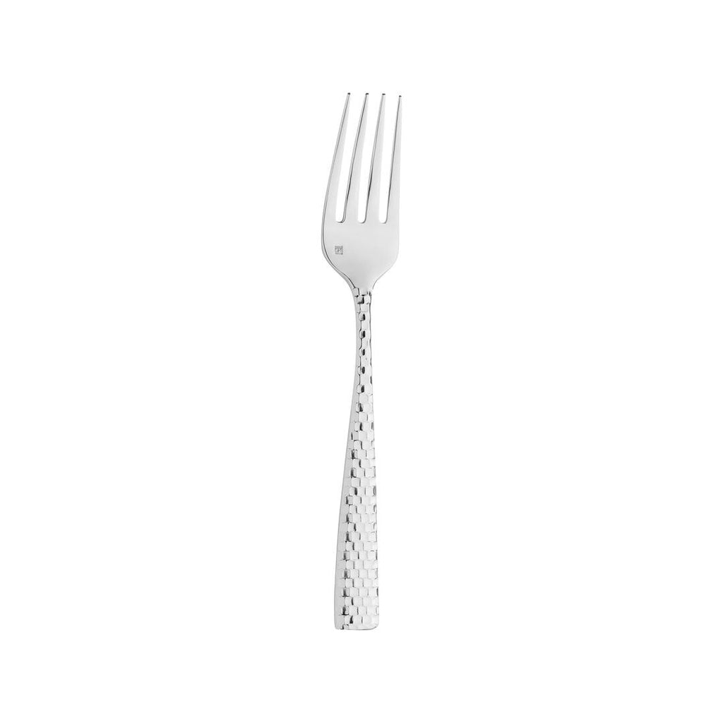 Fortessa  LUCCA FACETED SERVING FORK-18/10 MIRROR FINISH (Each)