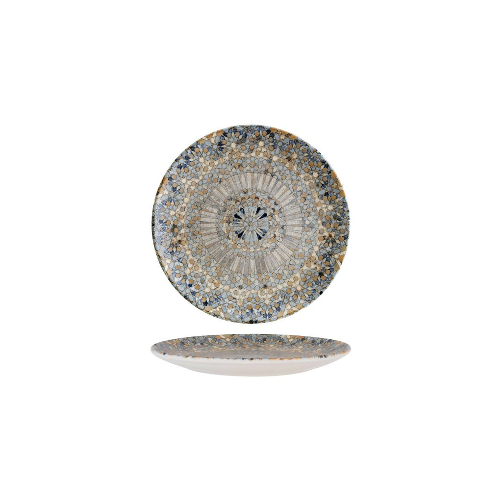 Bonna  LUCA MOSAIC ROUND COUPE PLATE 210mm (S-MT-LUCMZGRM21DZ (X12)