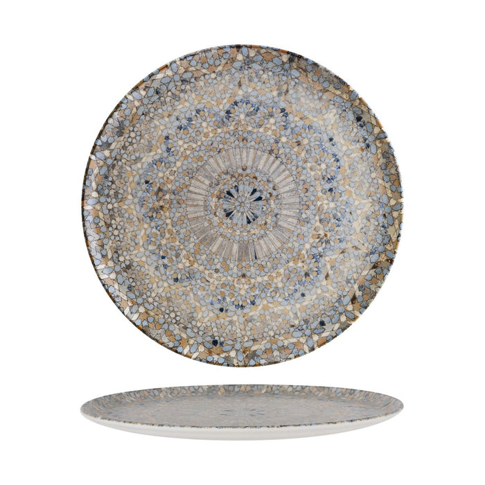 Bonna  LUCA MOSAIC ROUND COUPE PLATE 320mm (S-MT-LUCMZGRM32PZ (X6)