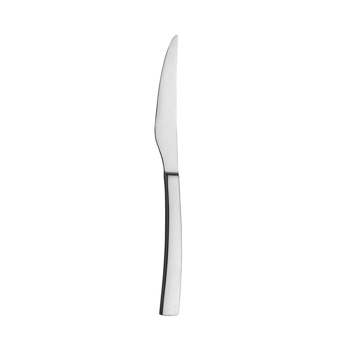 Trenton  TORINO STEAK KNIFE-S/S SOLID HANDLE SATIN HANDLES/MIRROR BLADE (Doz)