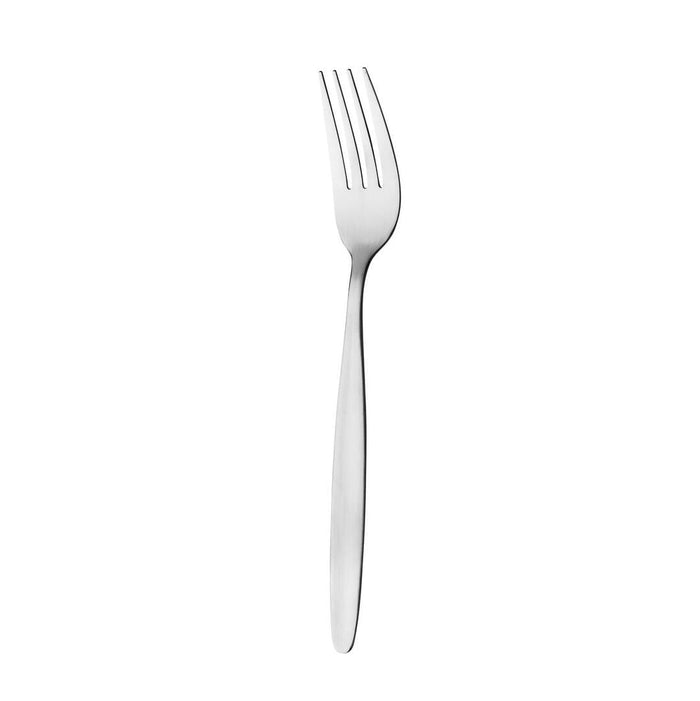 Trenton  MELBOURNE TABLE FORK-S/S SATIN HANDLES/MIRROR HEAD (Doz)