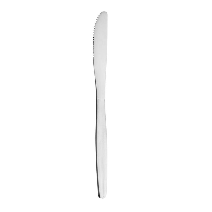 Trenton  MELBOURNE TABLE KNIFE-S/S SATIN HANDLES/MIRROR BLADE (Doz)