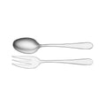 Tablekraft SERVING FORK+SPOON-2pc LUXOR Set